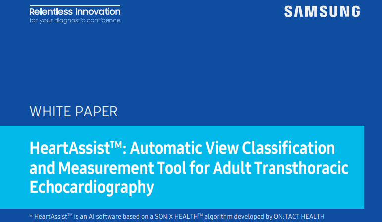 White Paper on Echocardiography: AI-Driven Transthoracic Echocardiogram Measurements with HeartAssist™
