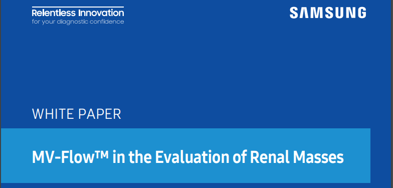 White Paper on Renal Mass Evaluation Using MV-Flow™ in Kidney Ultrasound