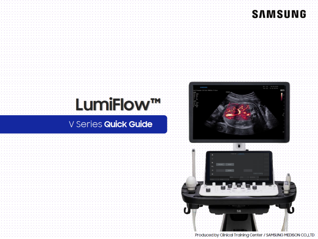 Quick guide on using LumiFlow™ for women’s health Doppler ultrasound and vascular flow imaging on the V8, V7, and V6 systems