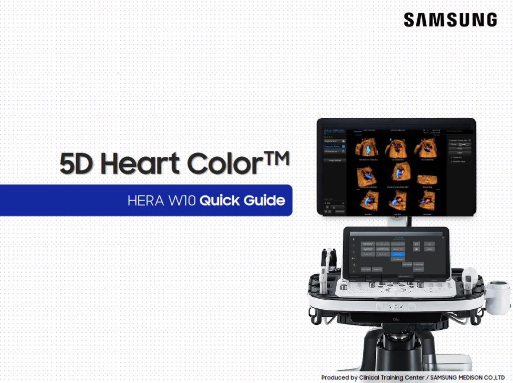 Quick Guide on how to use 5D Heart Color™ for fetal heart ultrasound on the HERA W10