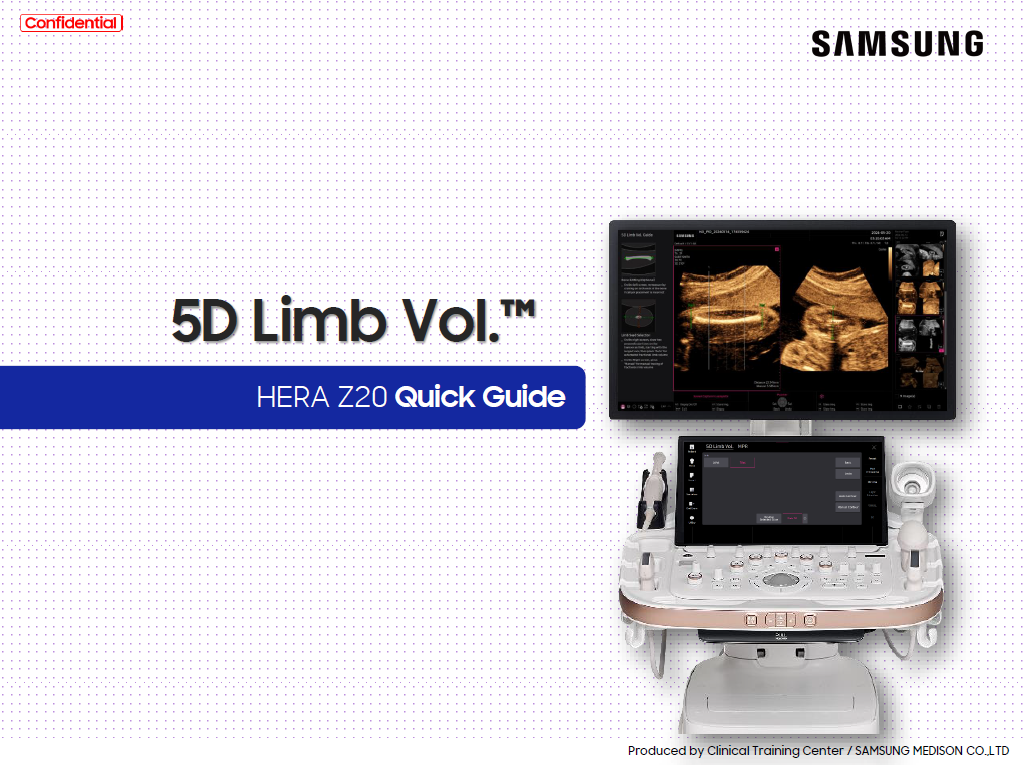Quick Guide on 5D Limb Vol.™ for fetal limb volume measurement using HERA Z20