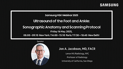 Webinar on foot and ankle ultrasound scanning protocol and MSK anatomy