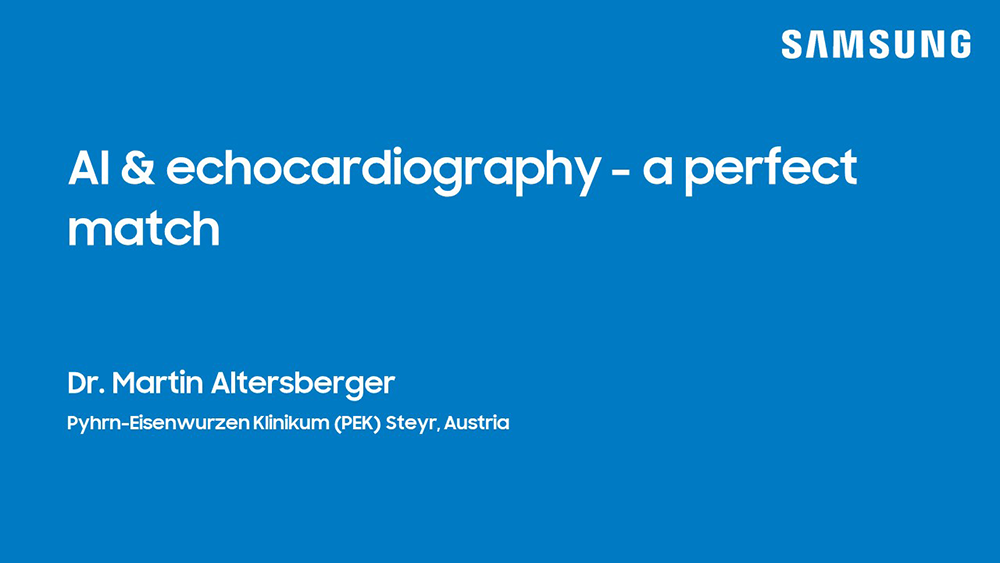 Webinar on AI in echocardiography and cardiac imaging