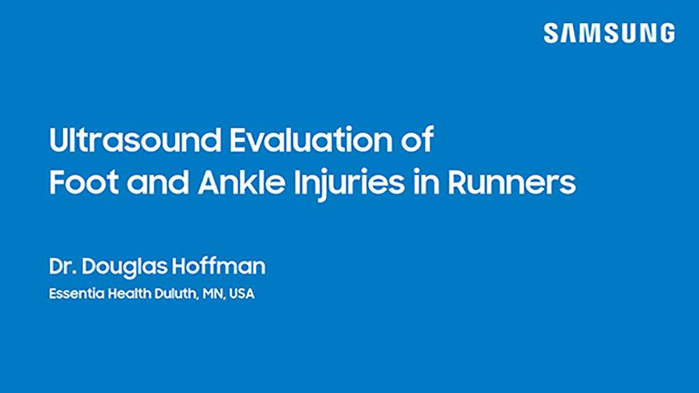 Webinar on foot and ankle ultrasound for running injuries