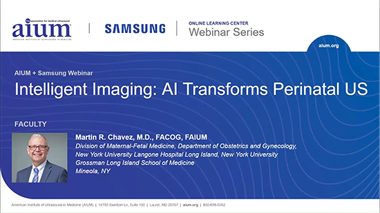 Webinar on AI in perinatal ultrasound and maternal-fetal medicine