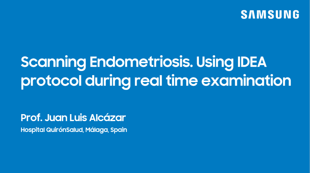 Webinar presentation on endometriosis ultrasound using the IDEA protocol during real-time pelvic examination
