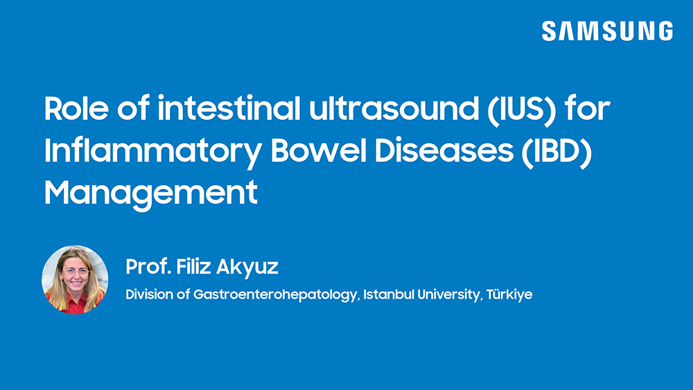 Webinar presentation on intestinal ultrasound for inflammatory bowel disease management