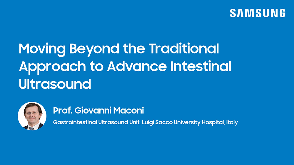 Webinar on advancing intestinal ultrasound beyond traditional approaches for bowel assessment
