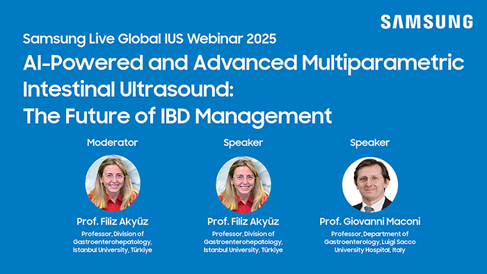 Webinar on intestinal ultrasound highlighting multiparametric imaging and AI-powered approaches