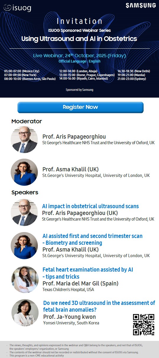 Using Ultrasound and AI in Obstetrics - ISUOG Webinar