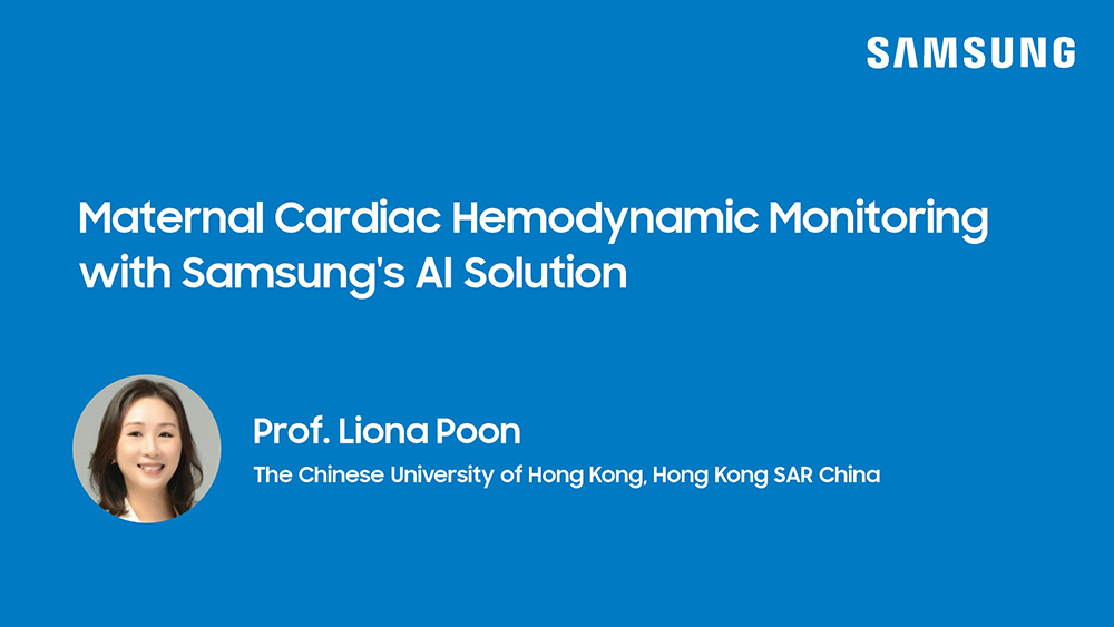 Webinar presentation on maternal cardiac hemodynamics monitoring using obstetric cardiac ultrasound and AI-supported assessment